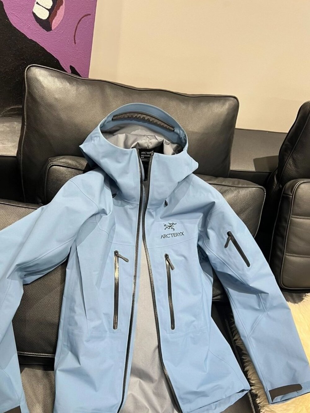 Arcteryx casual sports hooded zip-up hardshell jacket